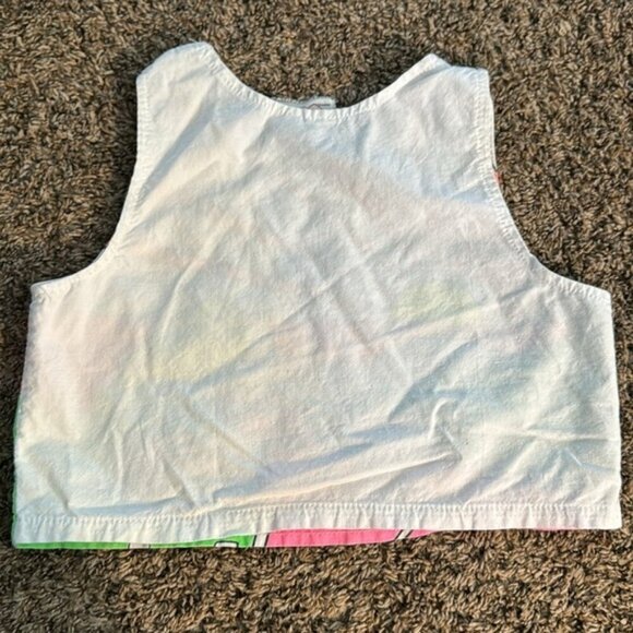 VTG Les Copines Kids 80s/90s Top Neon Colors Size 8 - Picture 7 of 9